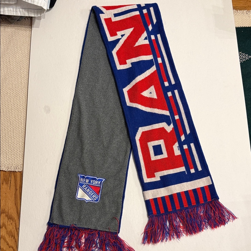 CCM Gray and Blue New York Rangers Scarf